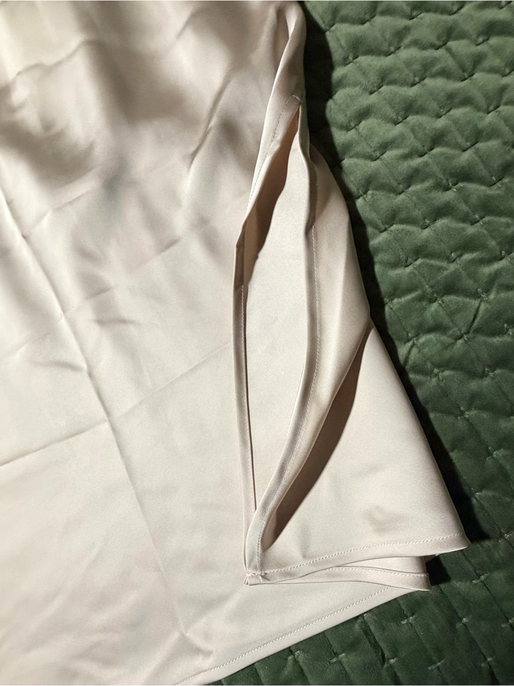 Gianni Bini Harper Ivory Satin Slip Dress Size 12 - Picture 6 of 15